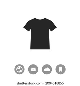 Men's t-shirt vector black simple icon