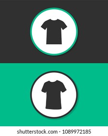 Men's t-shirt vector icon.