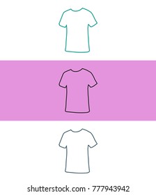 Men's t-shirt vector icon.