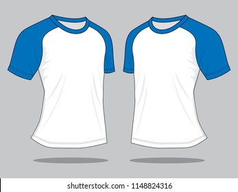 Mens Tshirt Vectorshoulder Slope Perspective View Stock Vector (Royalty ...