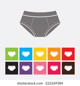 Men's underpants icon - Vector