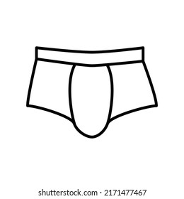 mens underwear editable stroke icon, pixel perfect icon