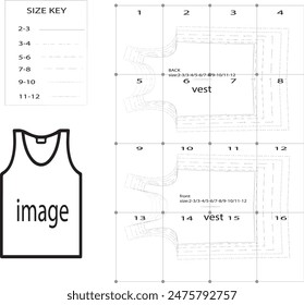 men's vest  pattern  for the perfect  sizes included