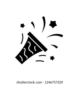 Men's victory black icon, vector sign on isolated background. Men's victory concept symbol, illustration 