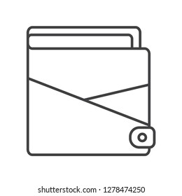 men's wallet icon outline