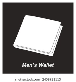 Men's wallet icon vector illustration simple design