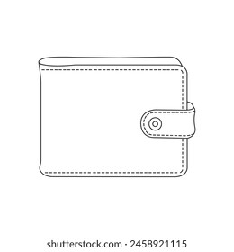 Men's wallet icon vector illustration simple design