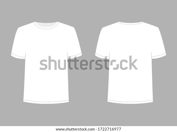 Download Mens White Blank T Shirt Short Stock Vector Royalty Free 1722716977