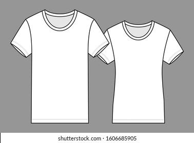 658 Couple t shirt model Stock Vectors, Images & Vector Art | Shutterstock