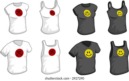 Men's and women's T-shirts and tank-tops, FACE THEME