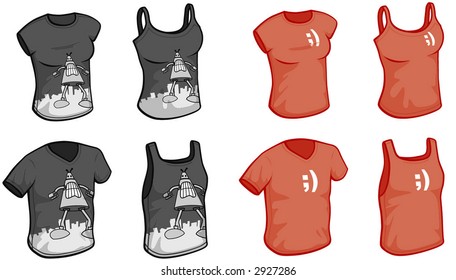 Men's and women's T-shirts and tank-tops, NERD THEME