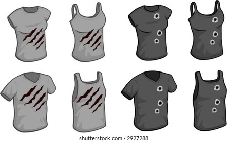 T-Shirts und Panzerdeckel von Männern und Frauen, SLASHER THEME