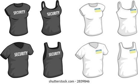 Men's and women's T-shirts and tank-tops, WORK THEME