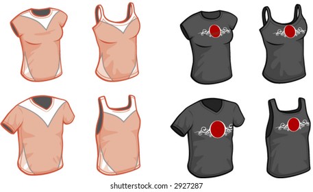 Men's and women's T-shirts and tank-tops, YOGA