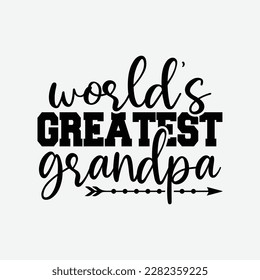 Mens World's Greatest Grandpa T-Shirt Father's Day