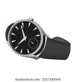 Men's wristwatch,isolated on a white background.Vector illustration of men's accessories. - Powered by Shutterstock - Get 15% off with code: PIKWIZARD15