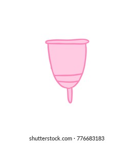 Menstrual Cup Doodle Icon