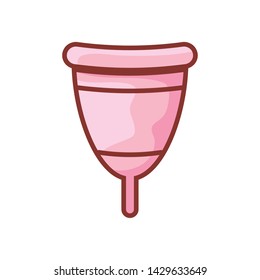 menstrual cup female isolated icon