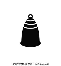 Menstrual cup icon in simple style. For ads, shop, womans magazine. Vector illustration. 