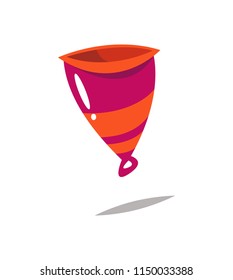 Menstrual cup icon. Vector illustration.