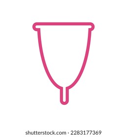 menstrual cup icon vector illustration eps