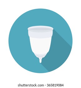 menstrual cup icon. vector illustration