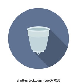 menstrual cup icon. vector illustration