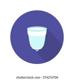 menstrual cup icon. vector illustration