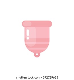 menstrual cup icon. vector illustration