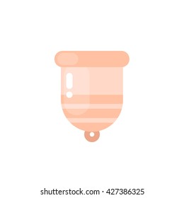 menstrual cup icon. vector illustration