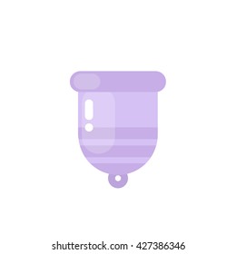 menstrual cup icon. vector illustration
