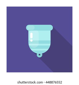 menstrual cup icon. vector illustration