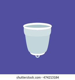 menstrual cup icon. vector illustration