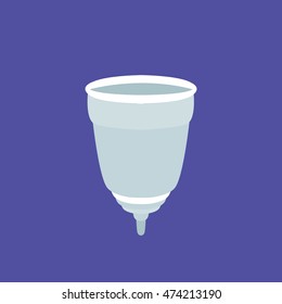 menstrual cup icon. vector illustration