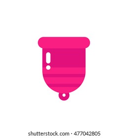 menstrual cup icon. vector illustration