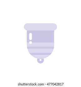menstrual cup icon. vector illustration