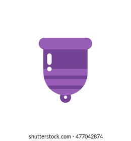 menstrual cup icon. vector illustration