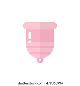 menstrual cup icon. vector illustration