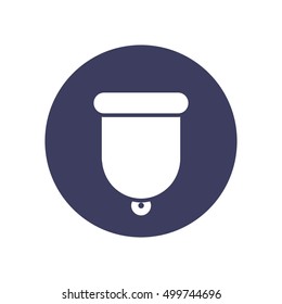 menstrual cup icon. vector illustration