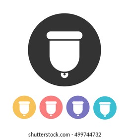 menstrual cup icon. vector illustration