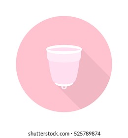 menstrual cup icon. vector illustration