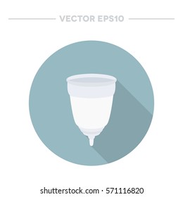 menstrual cup icon. vector illustration