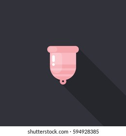 menstrual cup icon. vector illustration