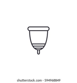 menstrual cup icon. vector illustration