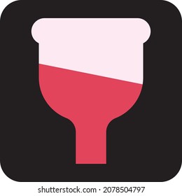 Menstrual cup, illustration, vector, on a white background.