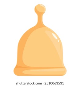 Menstrual cup made of flexible medical grade silicone, reusable feminine hygiene product for periods