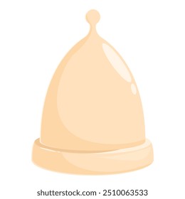 Menstrual cup made of medical silicone, reusable hygiene product for women
