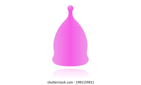 Menstrual cup vector design. Lady cup vector
