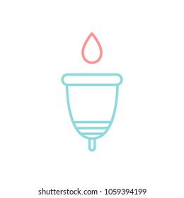 menstrual cup vector icon