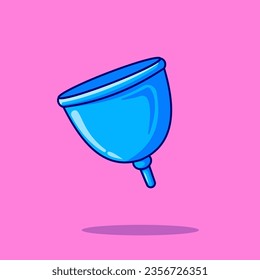 Vector de la Copa Menstrual, Ilustración, Icono Aislado